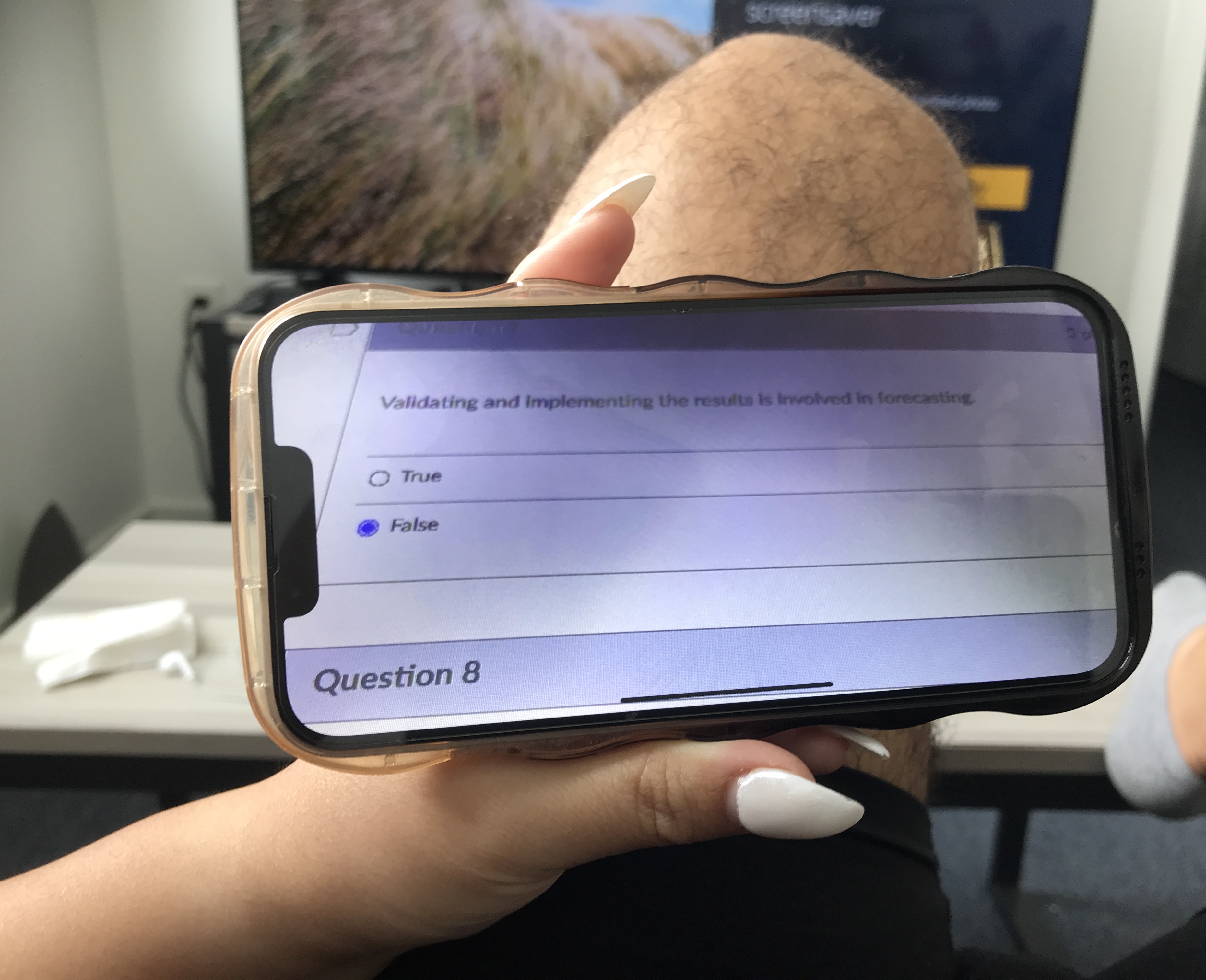  Validating and implementing the results is involved in forecasting. True False