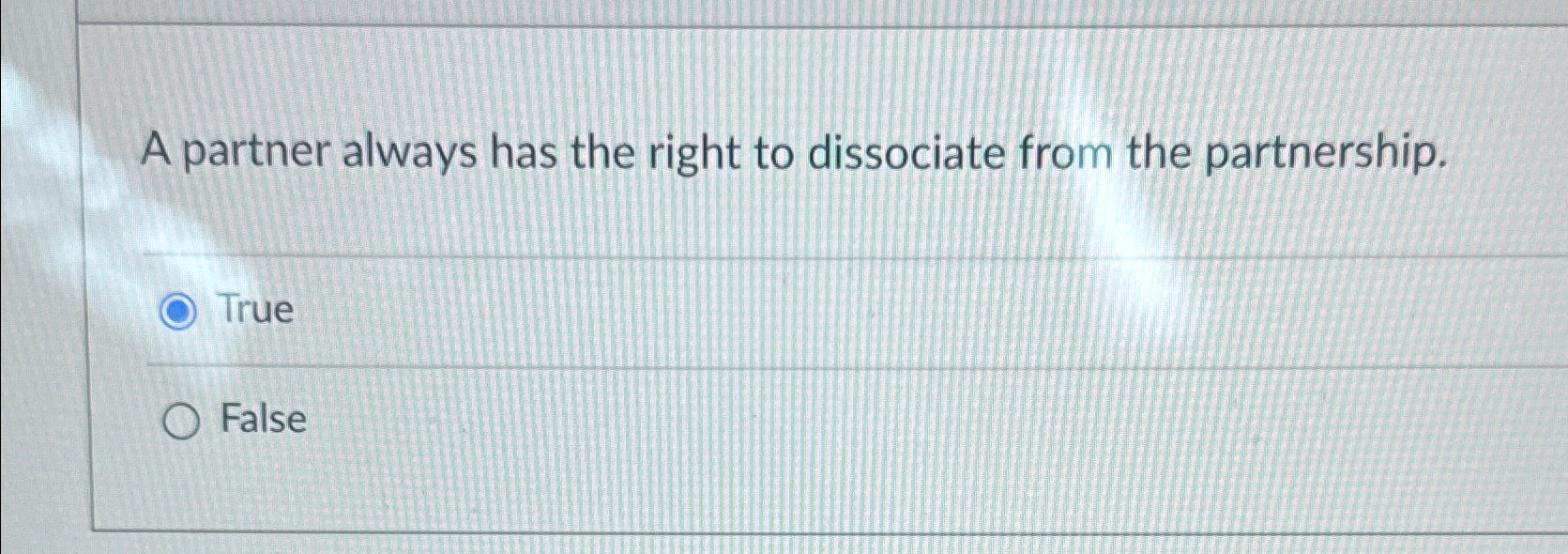  A partner always has the right to dissociate from the partnership.