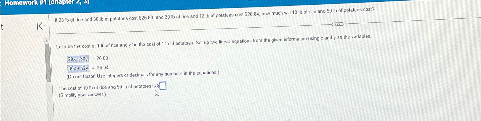  Homework #1(chapter 2,3 