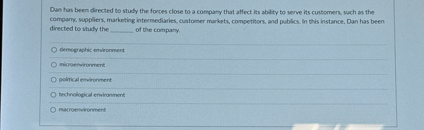  Dan has been directed to study the forces close to a