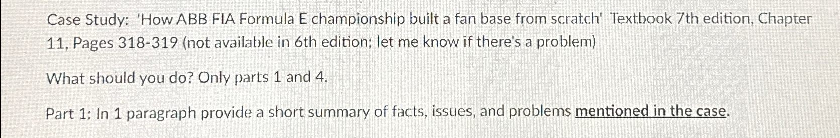  Case Study: 'How ABB FIA Formula E championship built a fan