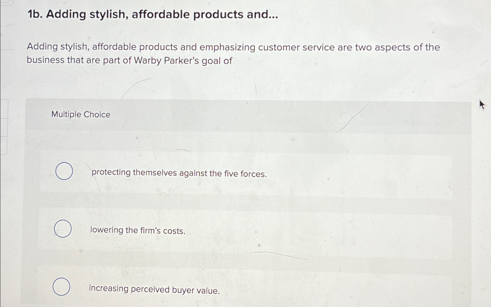  1b. Adding stylish, affordable products and... Adding stylish, affordable products and