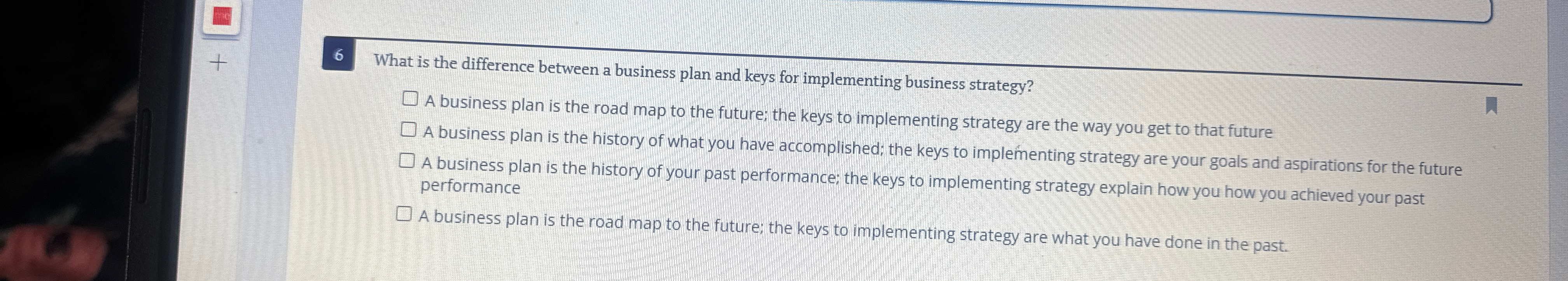  6 What is the difference between a business plan and keys