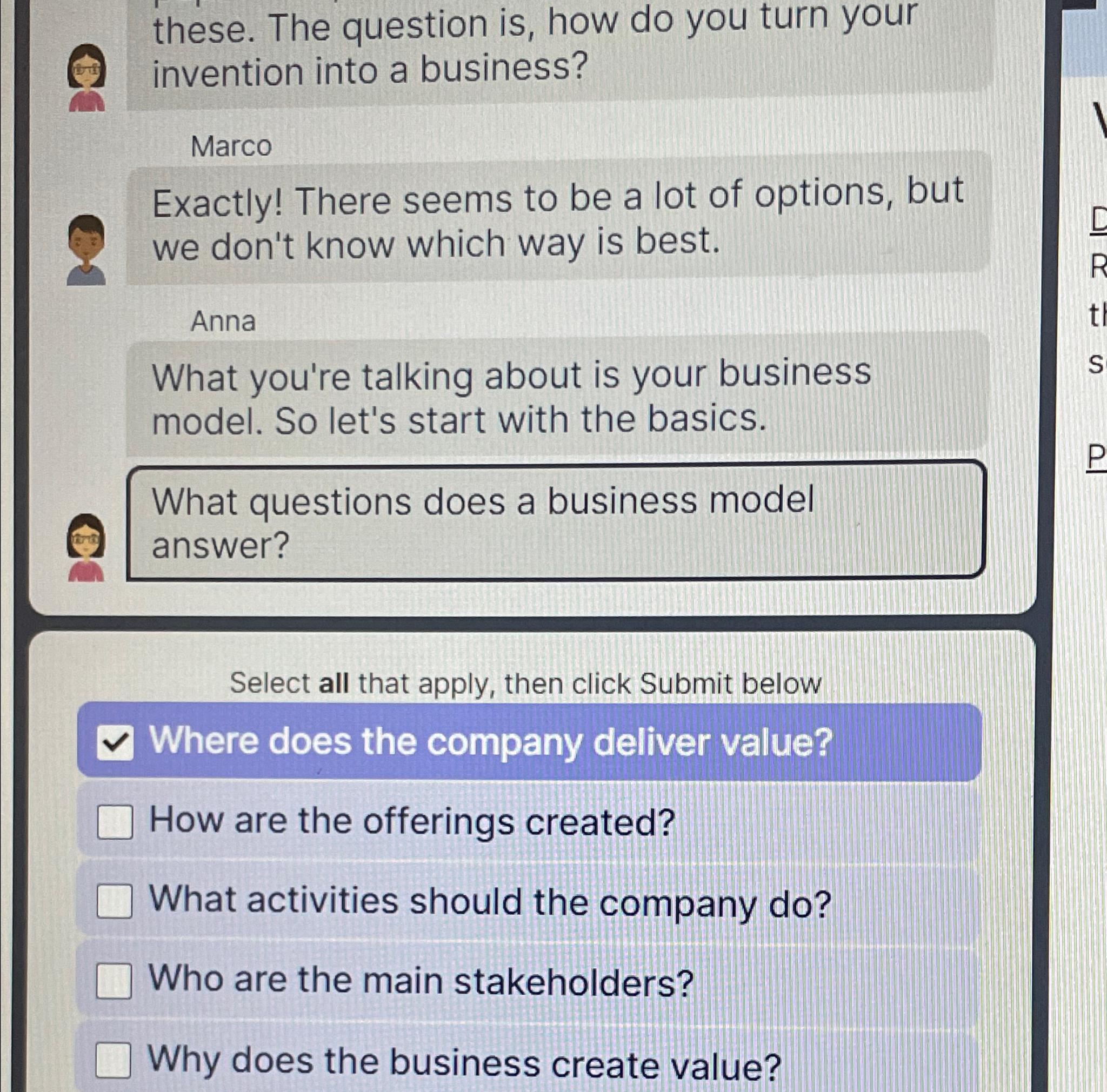  these. The question is, how do you turn your invention into