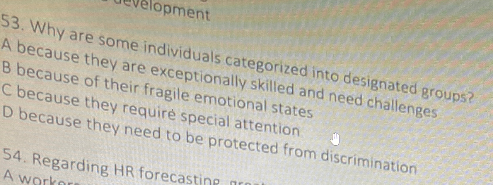  Why are some individuals categorized into designated groups? A because they