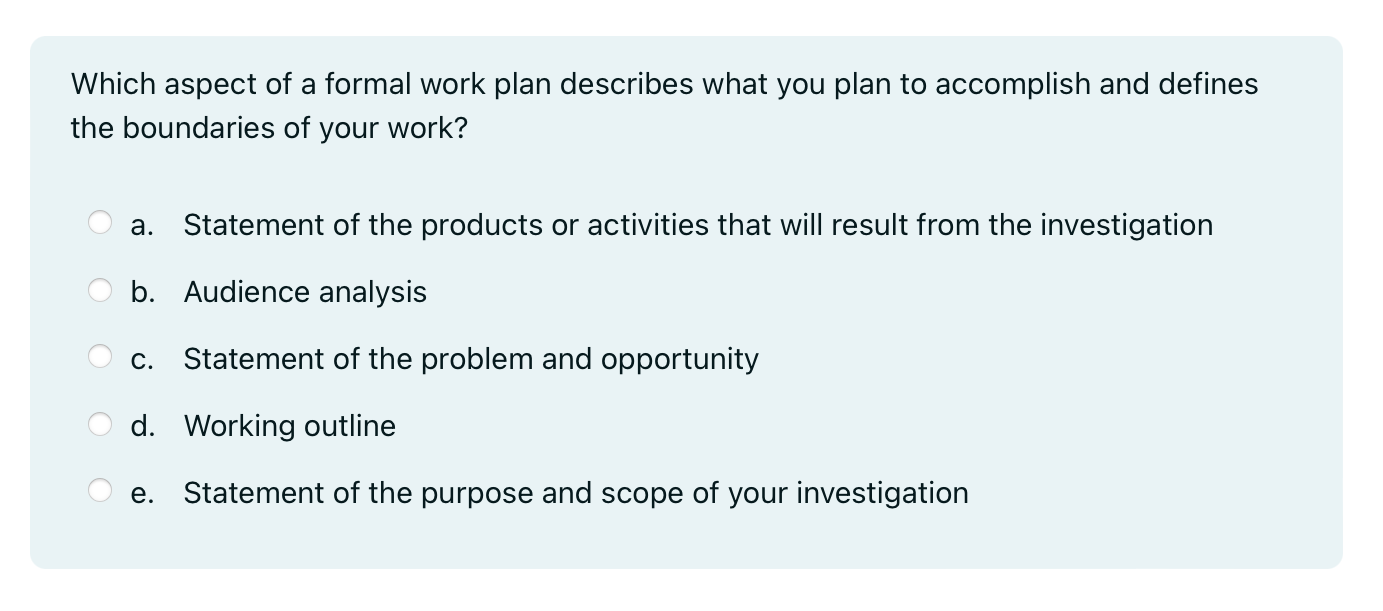 the indirect approach? a. To increase efficiency and make the proposal easy