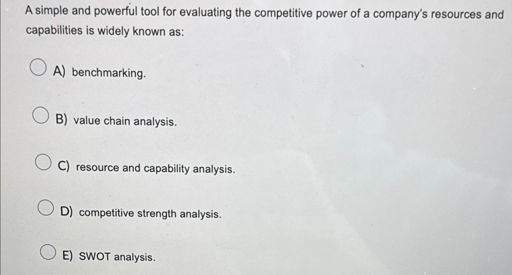  A simple and powerful tool for evaluating the competitive power of