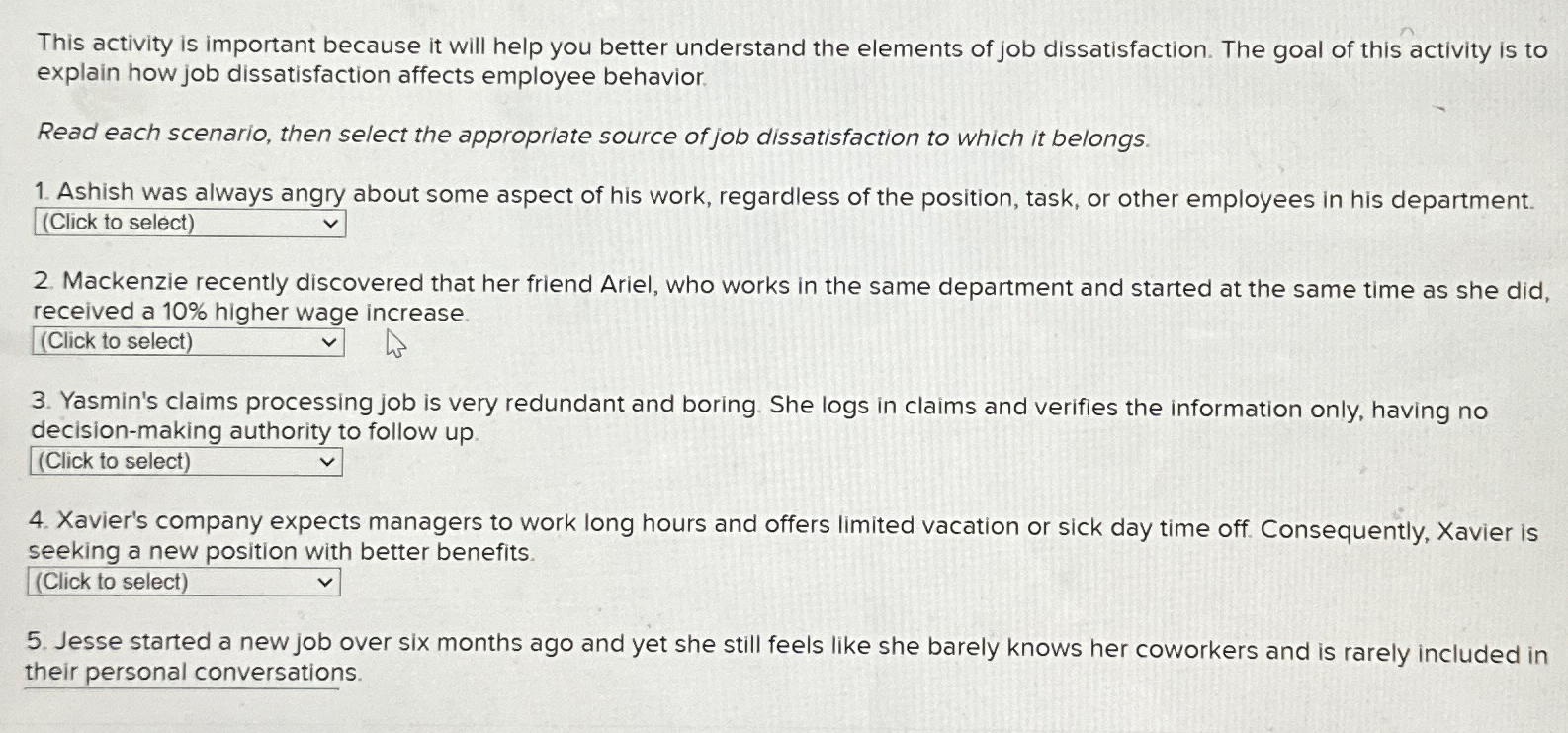  This activity is important because it will help you better understand