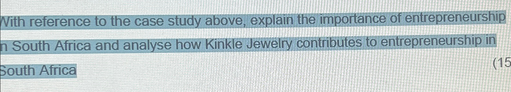  With reference to the case study above, explain the importance of