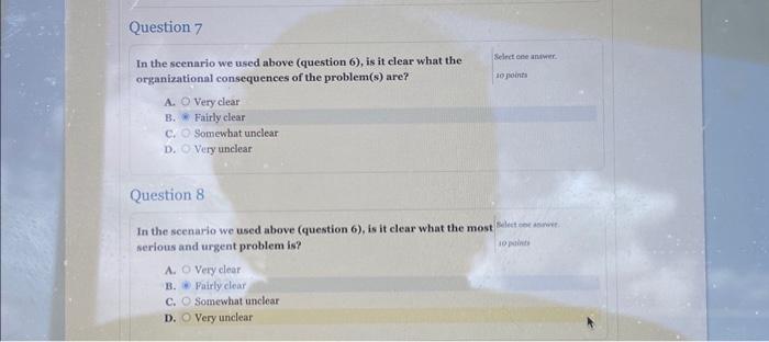 whether the problem is sufficiently clear: The passage of the Affordable Care