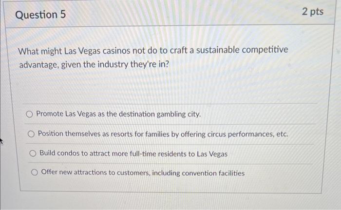 United States, Las Vegas and Atlantic City casinos generate more revenue that