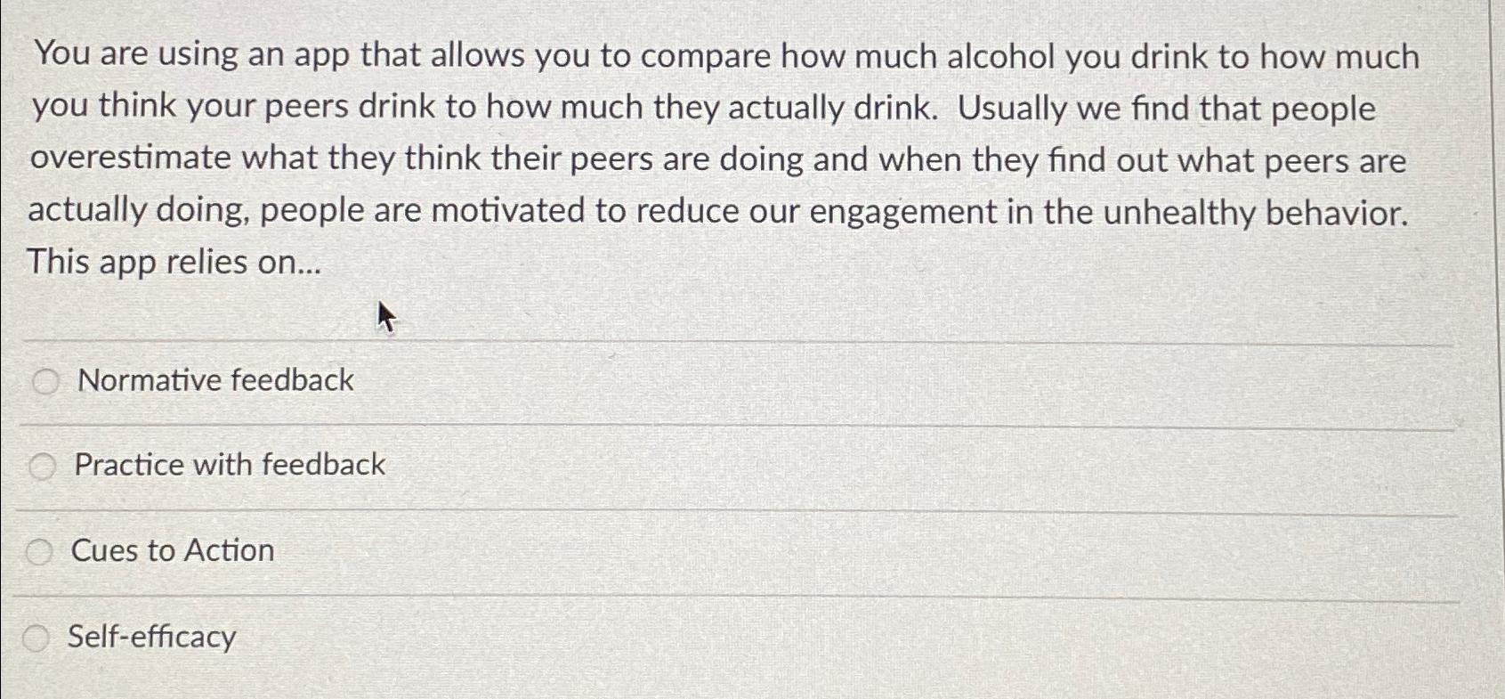  You are using an app that allows you to compare how