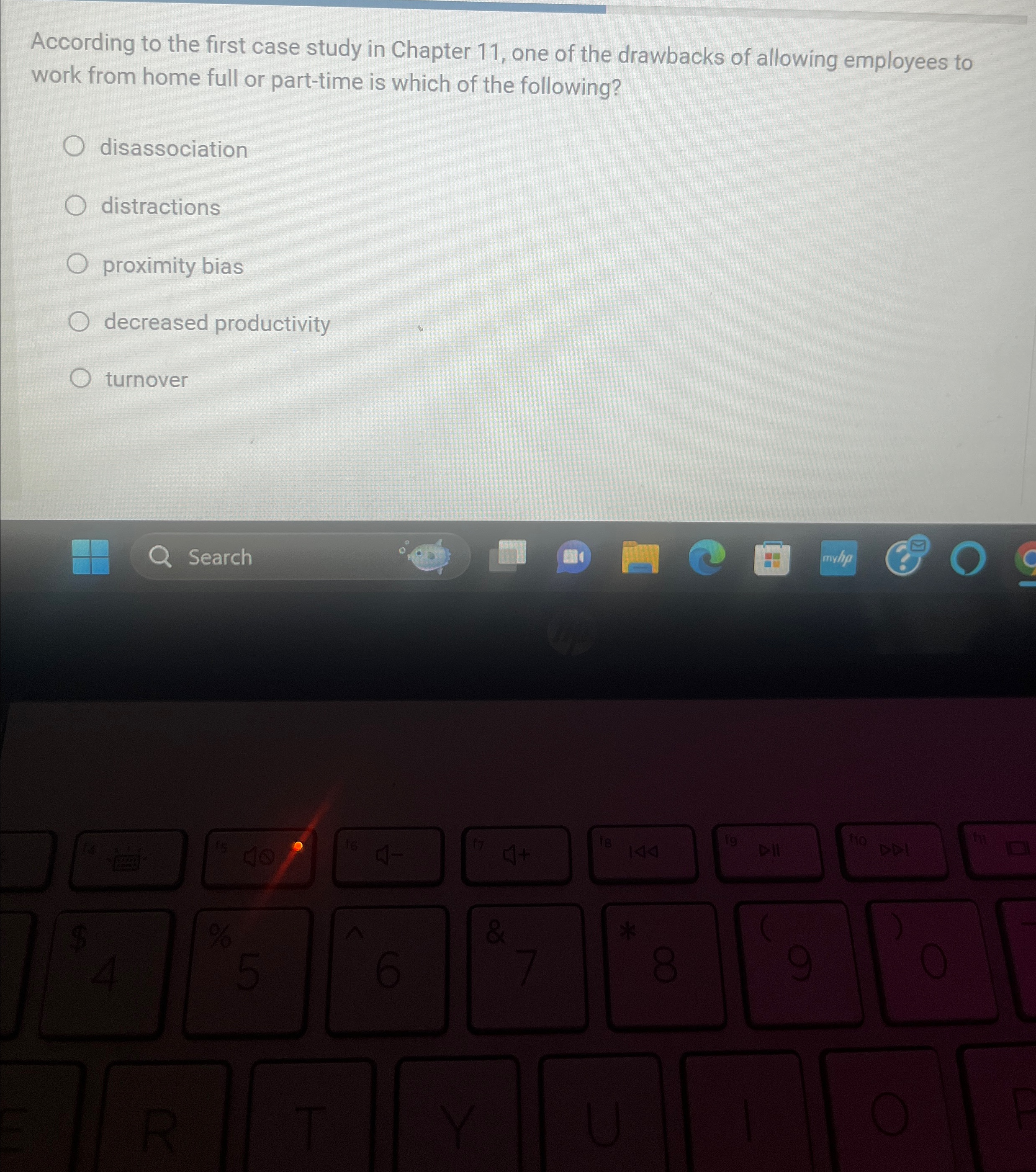  According to the first case study in Chapter 11, one of