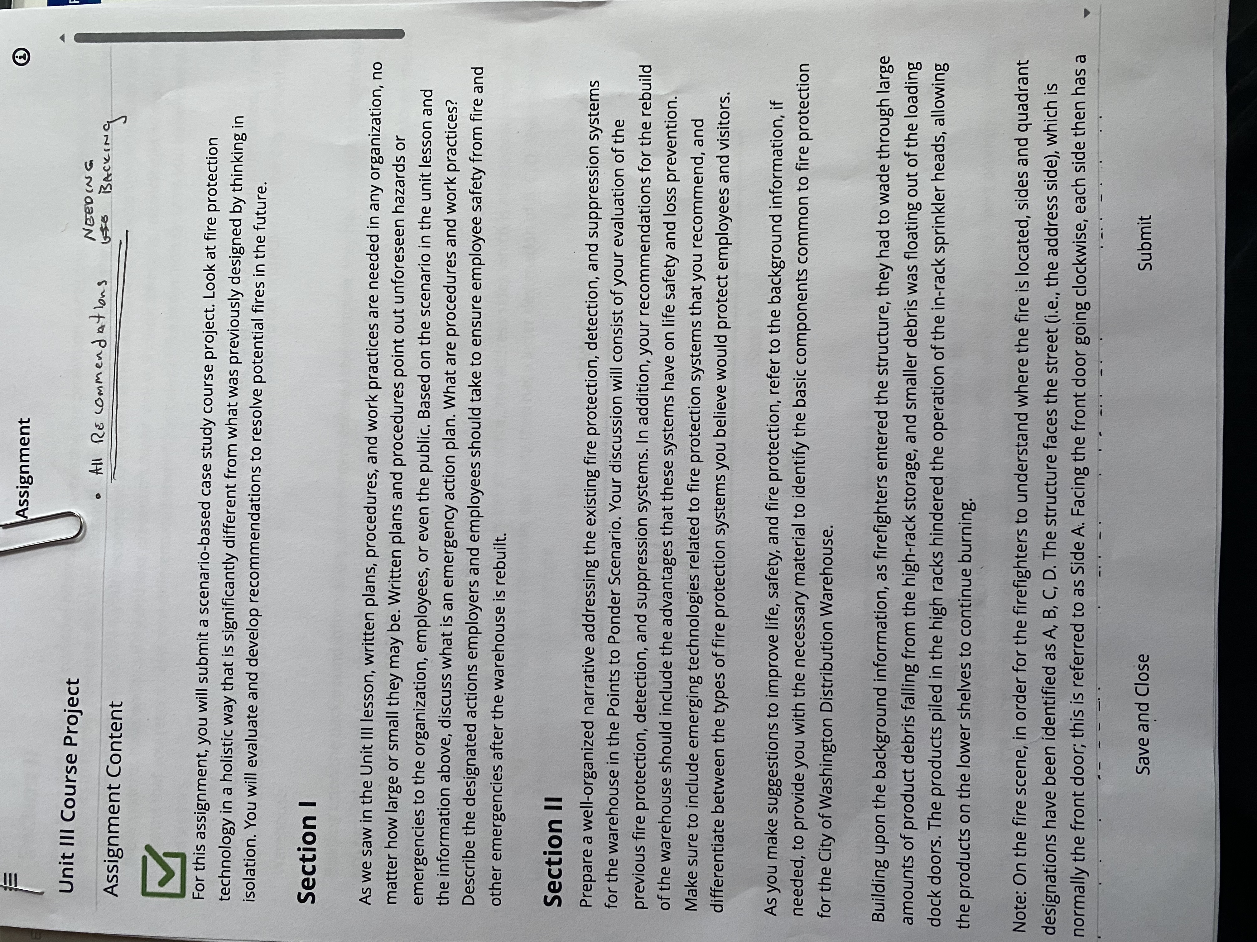  Assignment Unit III Course Project Assignment Content All Recommendations 0 NEEDina