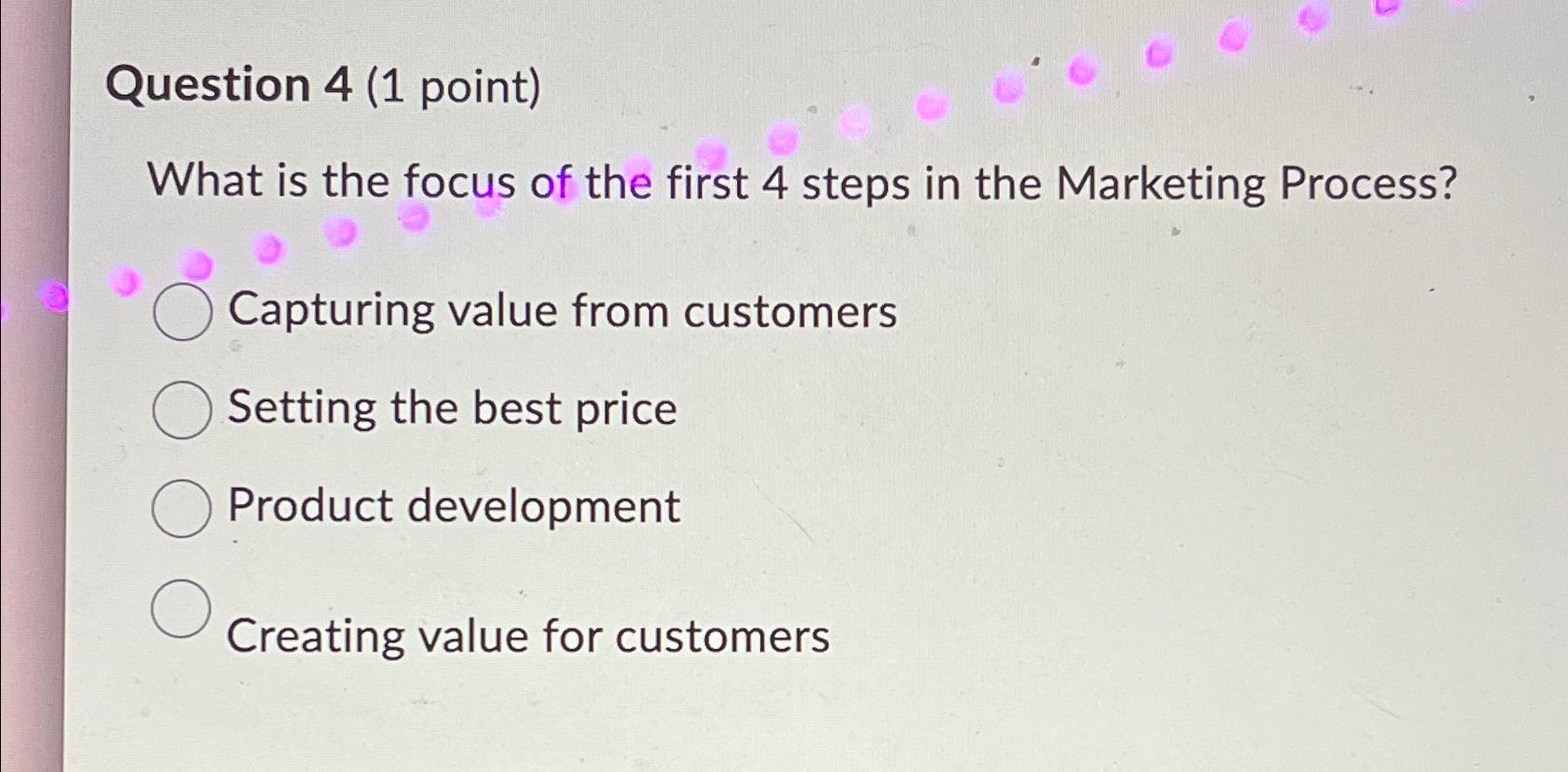  Question 4(1 point) What is the focus of the first 4