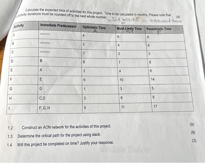  ERPOIN 1 B C D E H LL G Activity 1.2