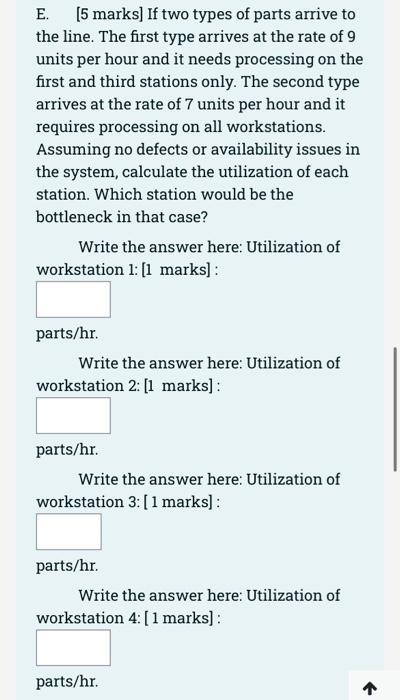 Workstation 3 has 3 parallel machines with average processing times of 6