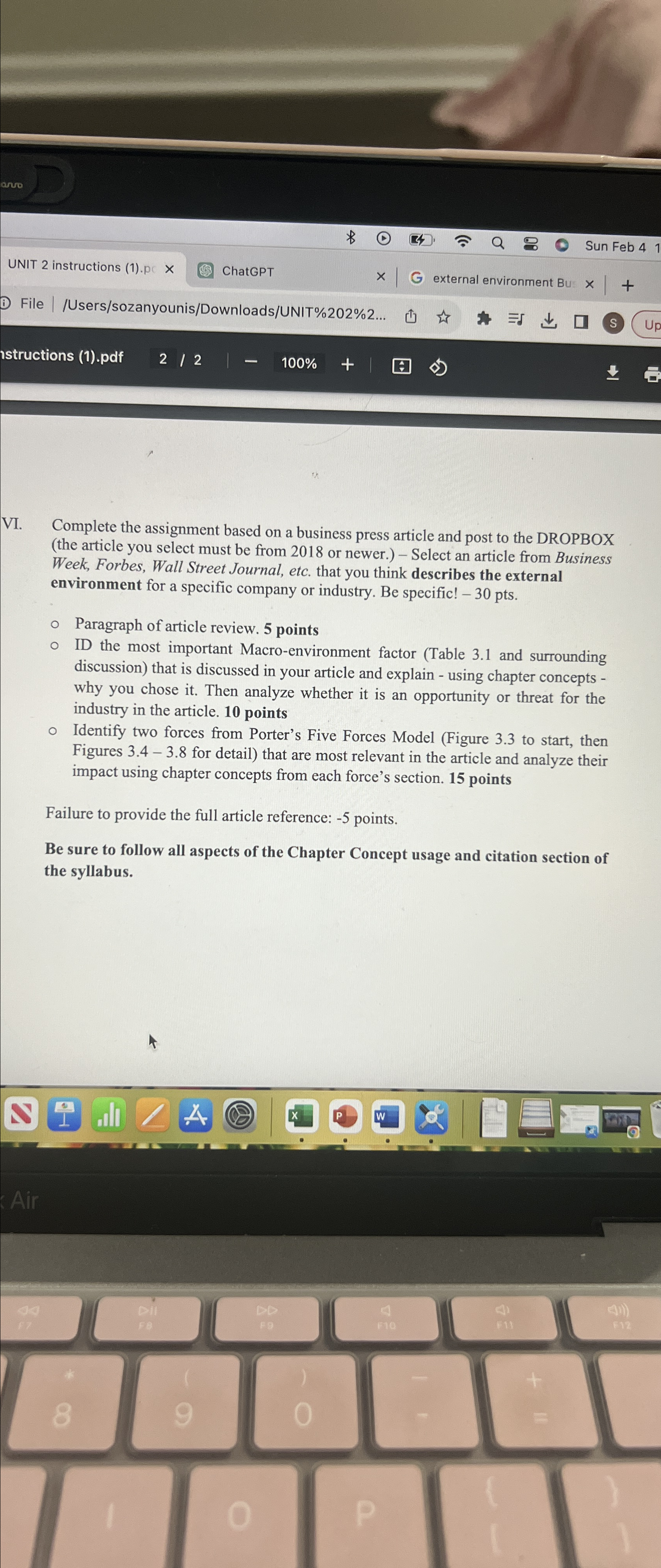 VI. Complete the assignment based on a business press article and