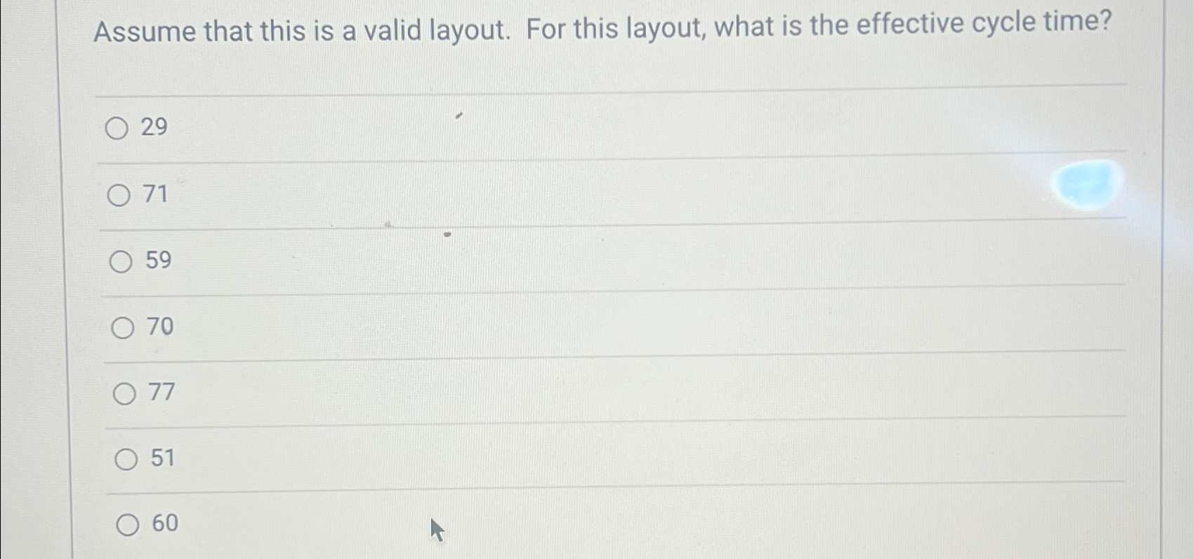  Assume that this is a valid layout. For this layout, what