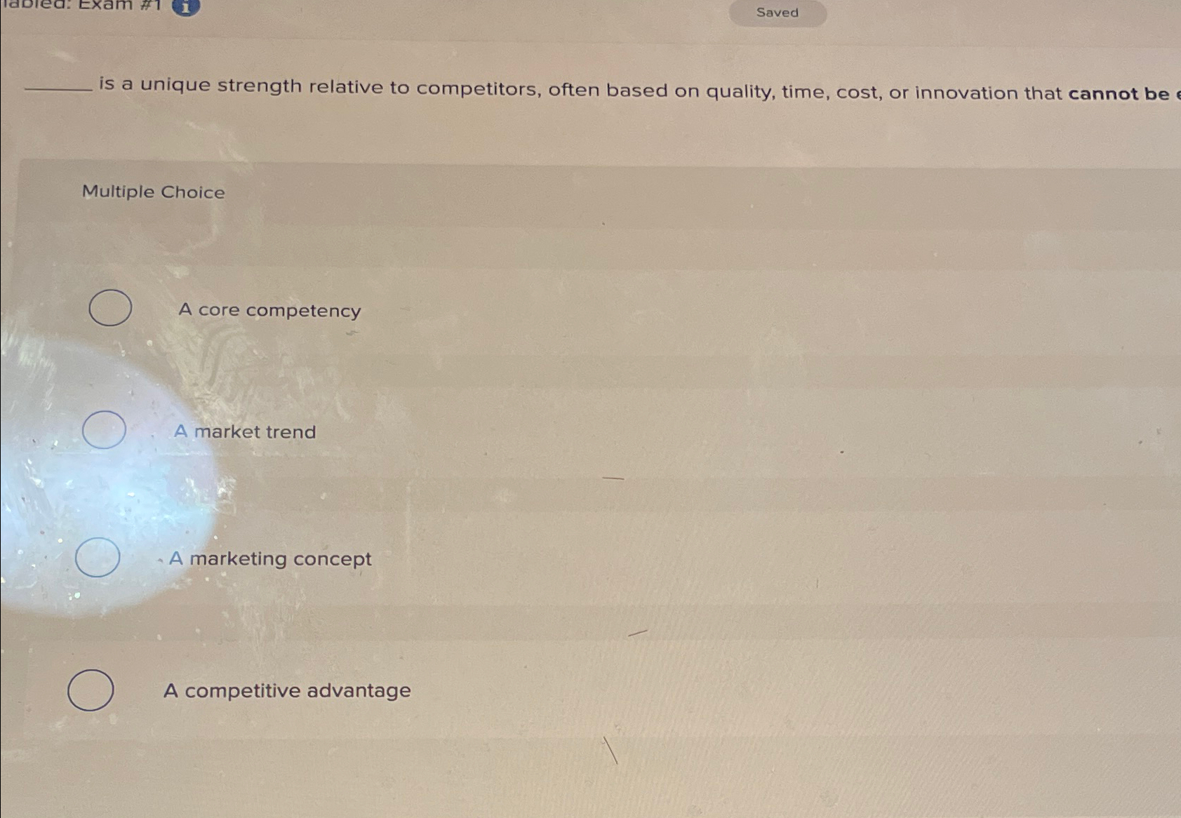  Saved is a unique strength relative to competitors, often based on