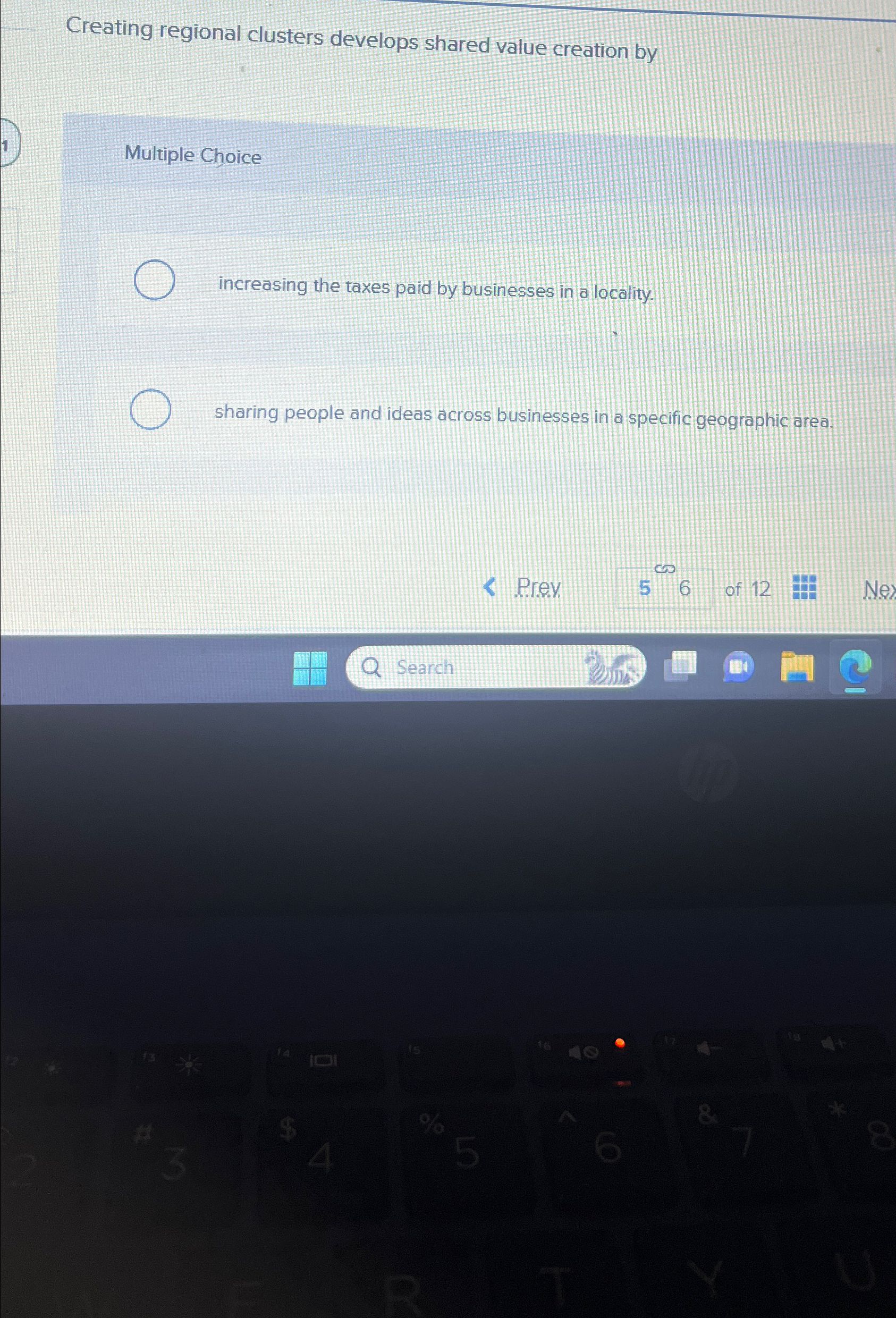  Creating regional clusters develops shared value creation by Multiple Choice increasing