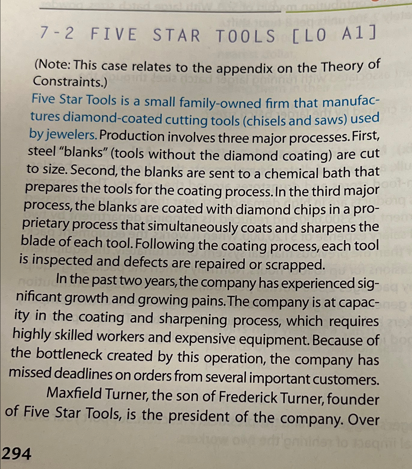  7-2 FIVE STAR TOOLS [L0 A1] (Note: This case relates to