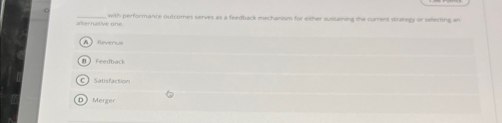  with performance outcomes serves as a feedback mechanism for eicher sustaining