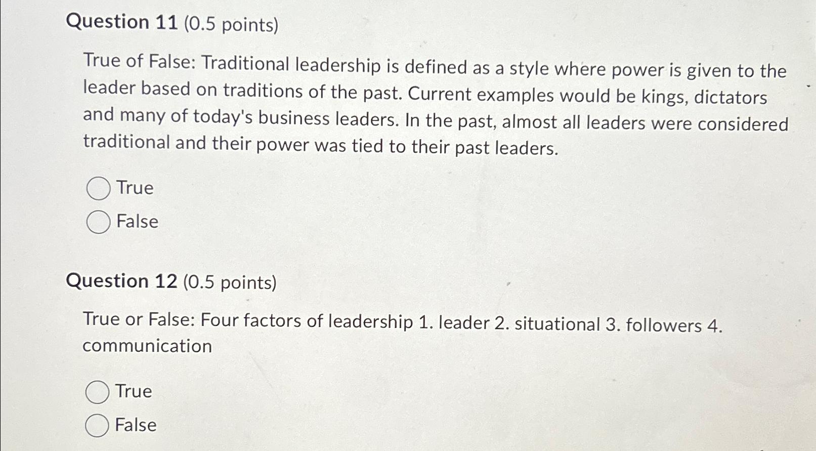  Question 7(0.5 points) True or False: The main aims of the