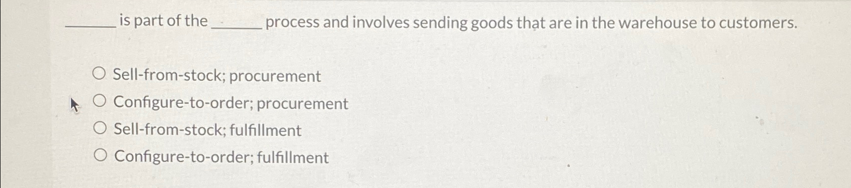  is part of the process and involves sending goods that are