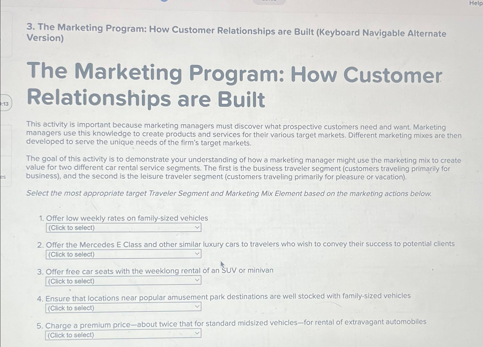  The Marketing Program: How Customer Relationships are Built (Keyboard Navigable Alternate
