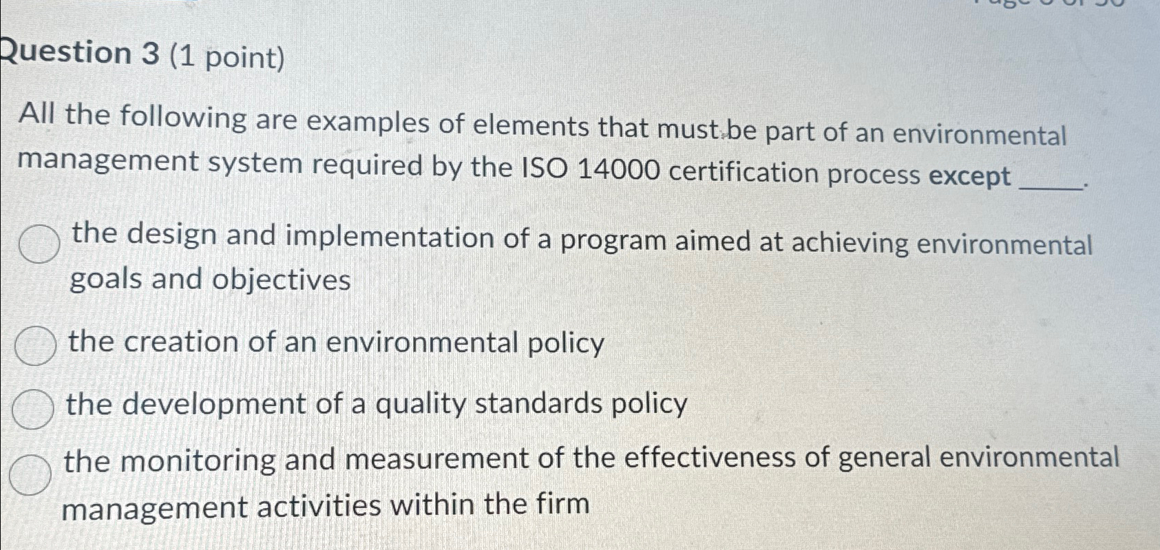  Question 3(1 point) All the following are examples of elements that