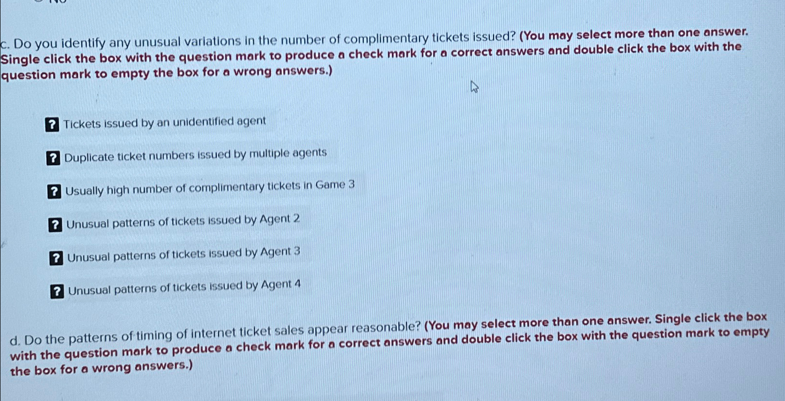  c. Do you identify any unusual variations in the number of