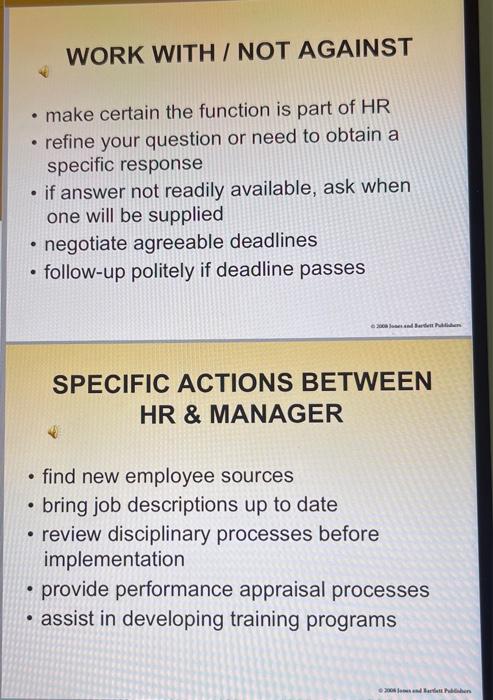 on people - Ensures that qualified and motivated personnel are available to