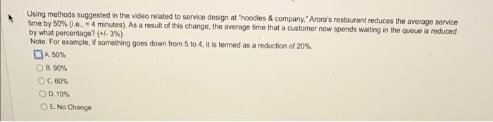 Show work please Using methods suggested in the video related to service