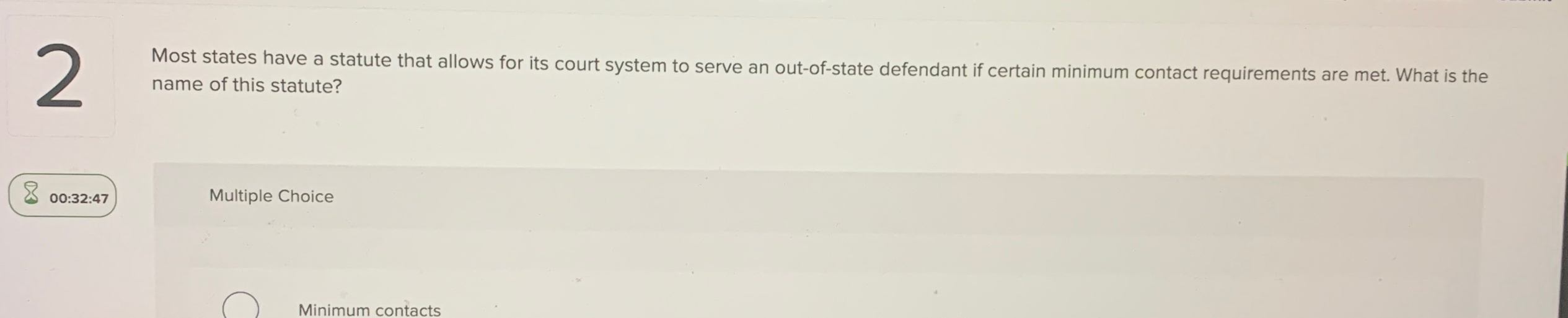  2 Most states have a statute that allows for its court