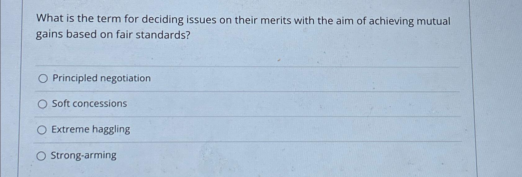 What is the term for deciding issues on their merits with