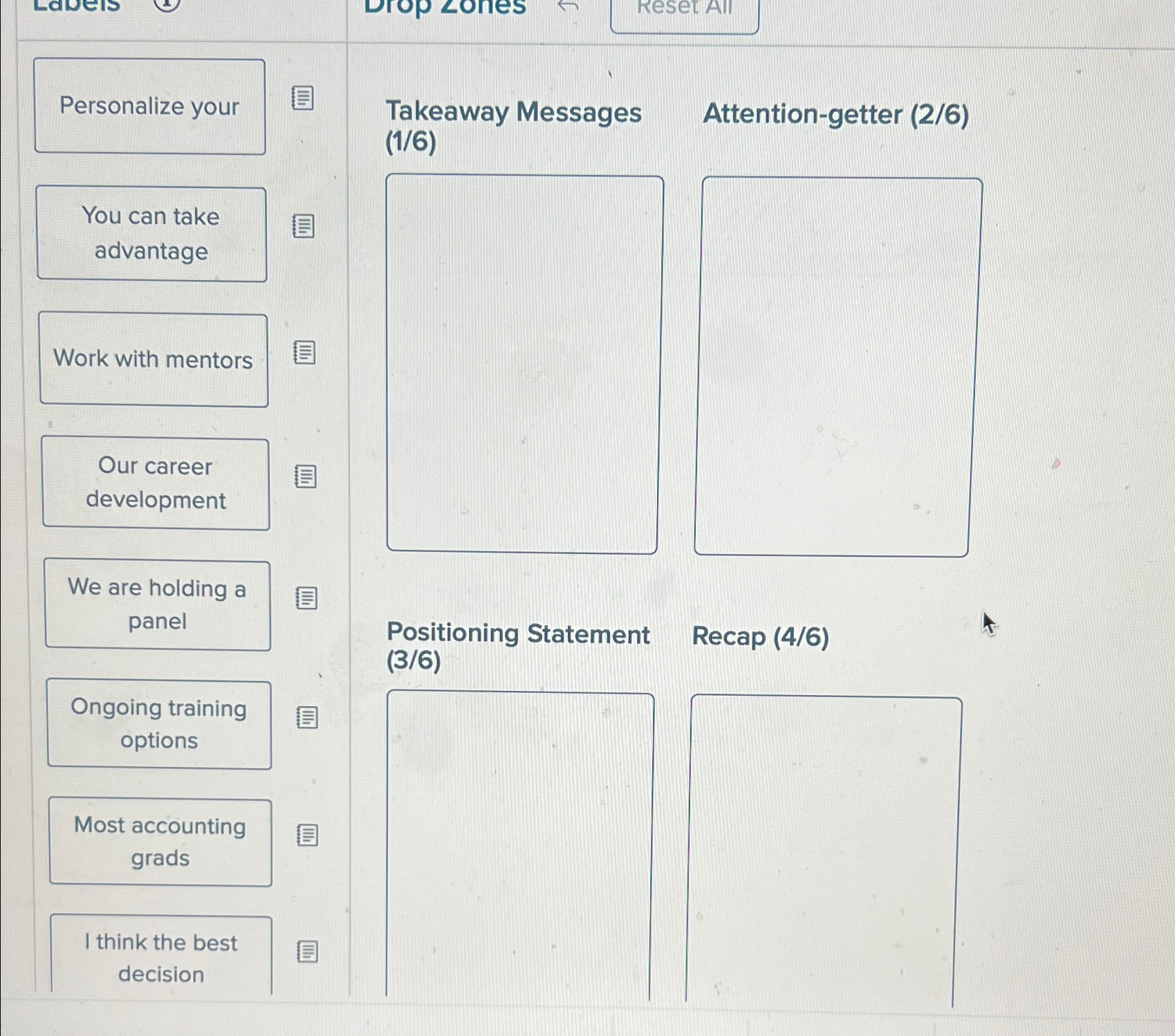  Takeaway Messages Attention-getter (2/6) (1/6) You can take advantage Our career