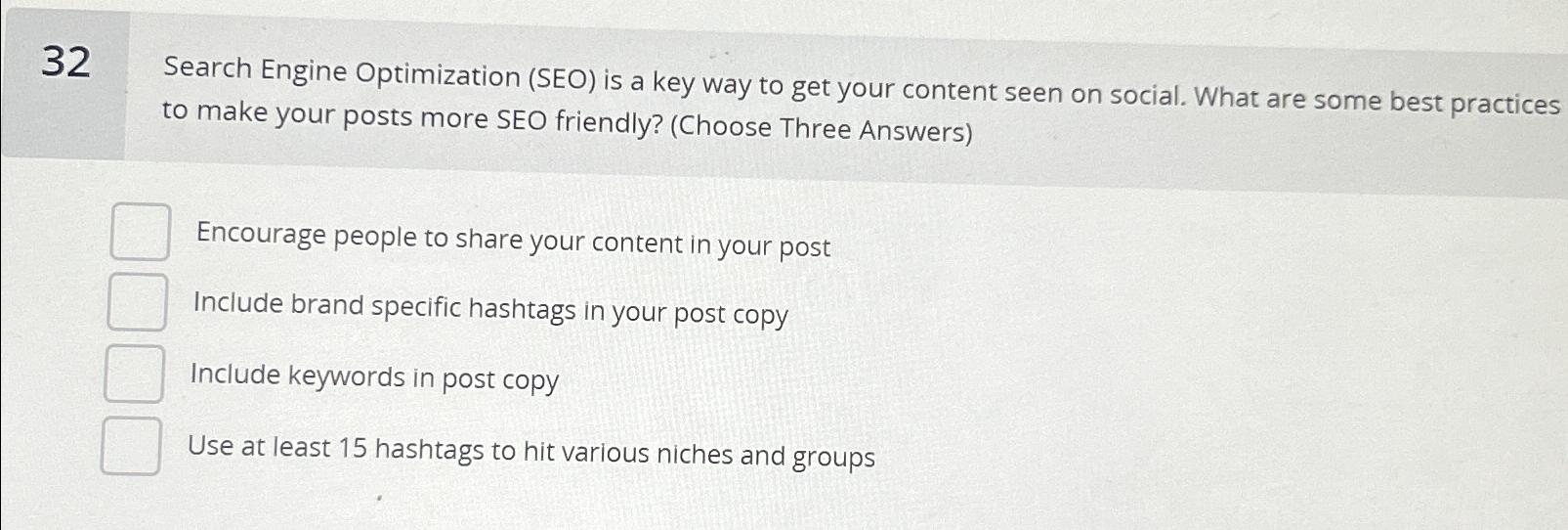  32 Search Engine Optimization (SEO) is a key way to get