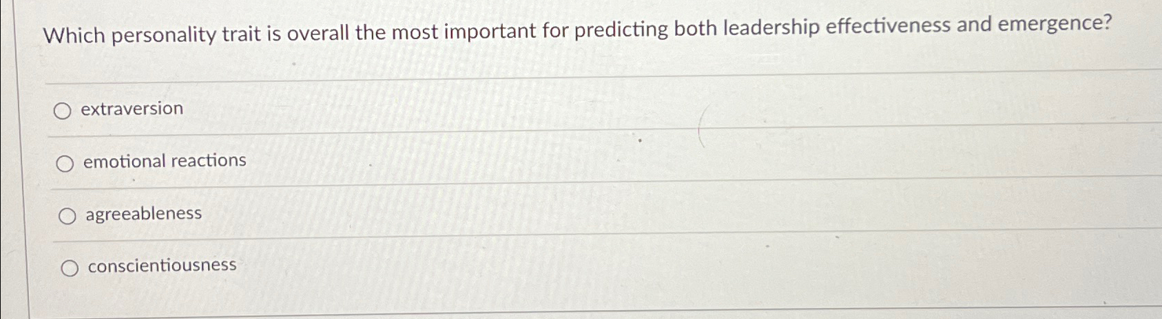  Which personality trait is overall the most important for predicting both