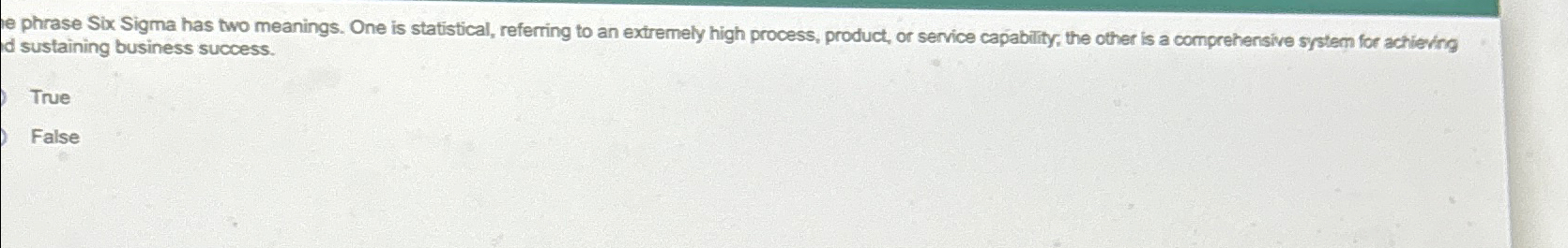  e phrase Sbix Sigma has two meanings. One is statistical, referring