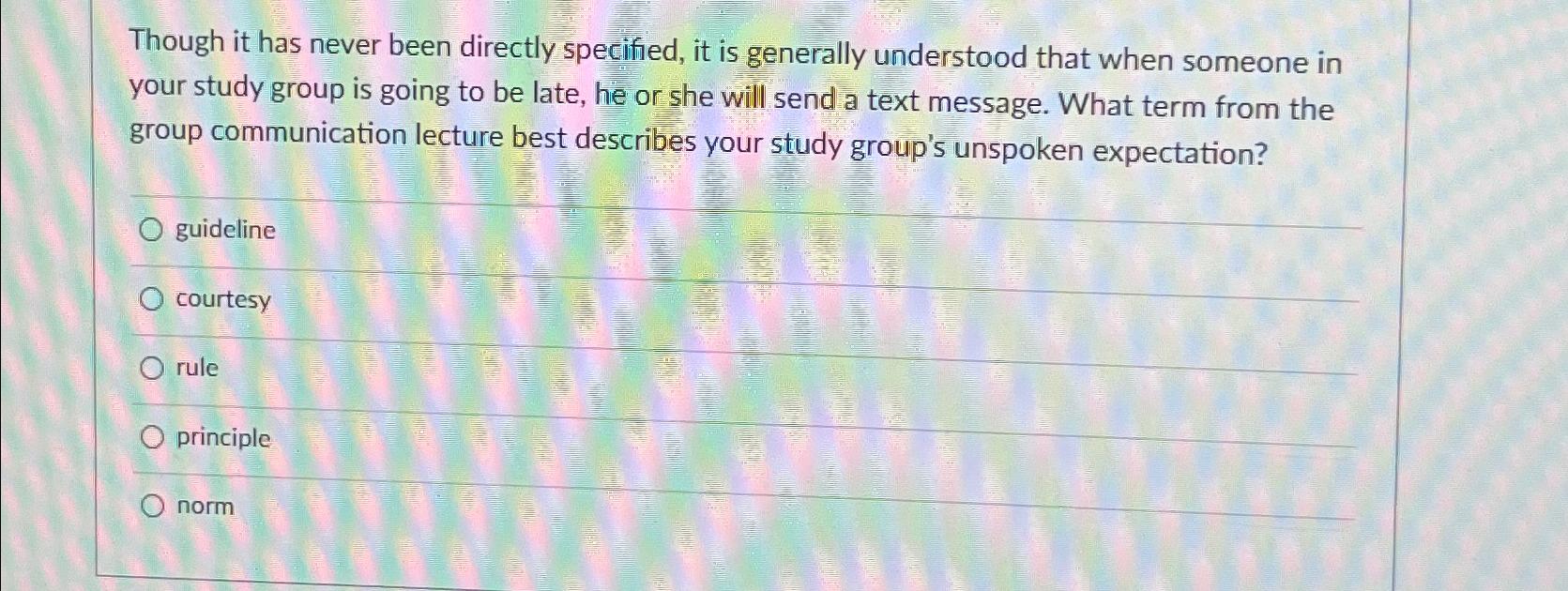  Though it has never been directly specified, it is generally understood