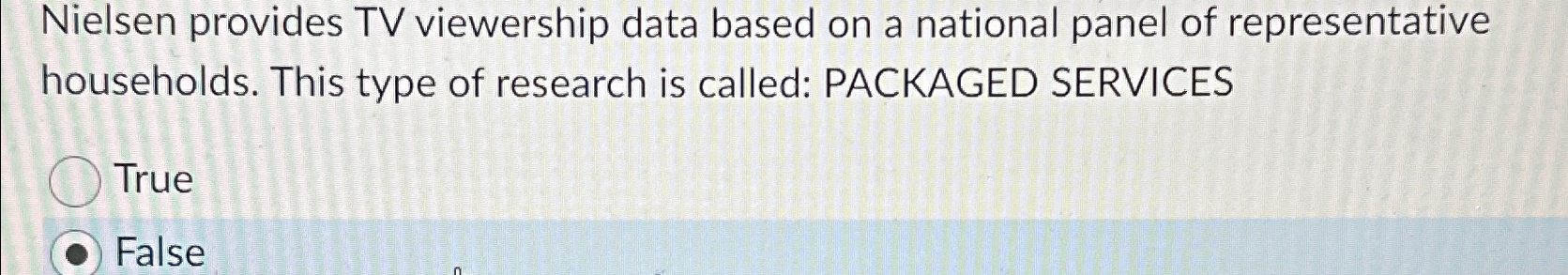  Nielsen provides TV viewership data based on a national panel of