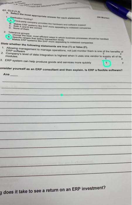  01. CL. (1,2) 2. Solocit the most a 1. Makes entip