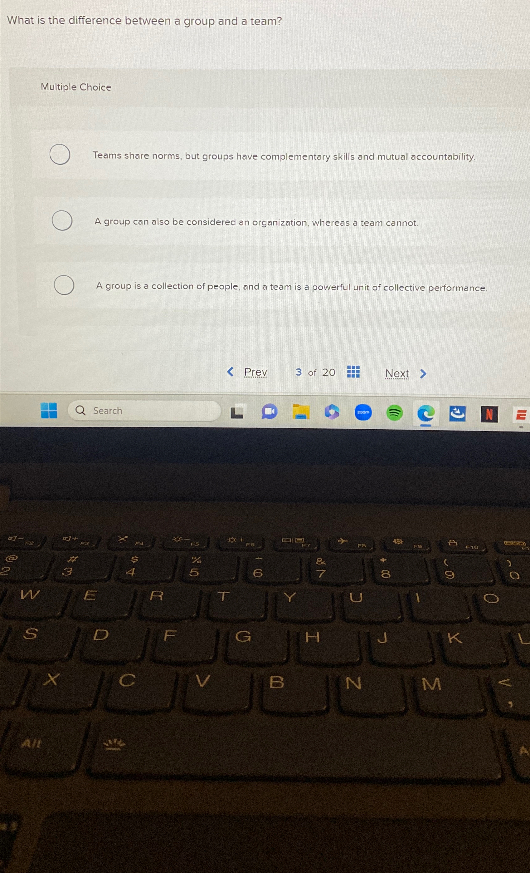  What is the difference between a group and a team? Multiple