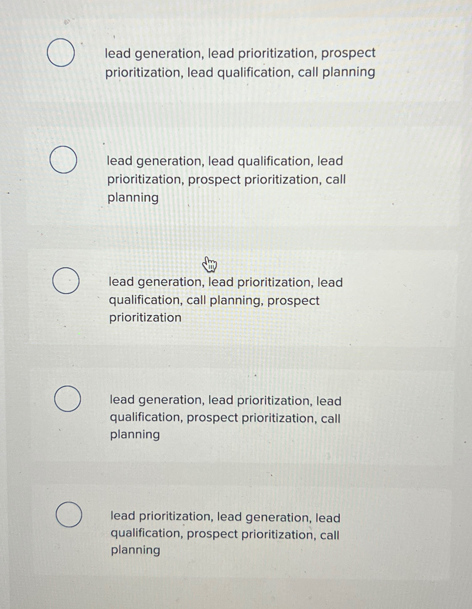  lead generation, lead prioritization, prospect prioritization, lead qualification, call planning lead