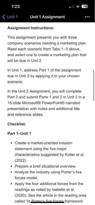 - Create a market-oriented mission statement using the five major characteristics suggested