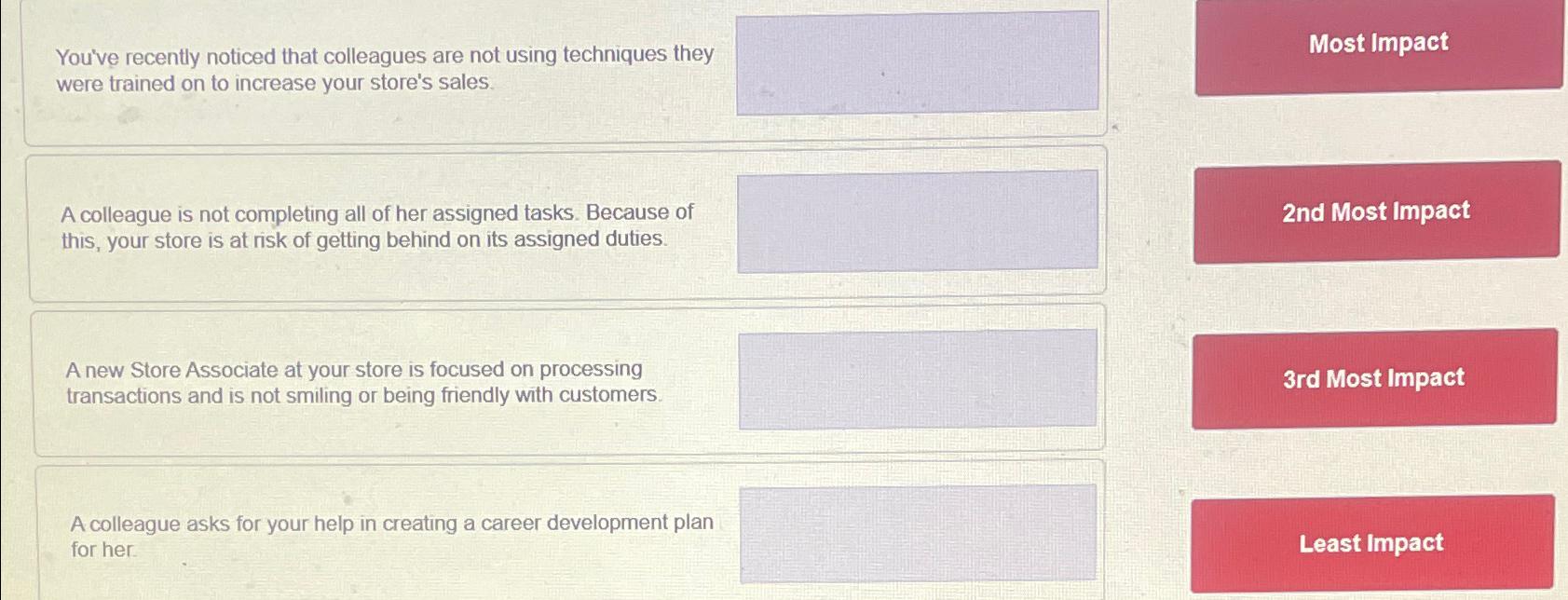  You've recently noticed that colleagues are not using techniques they Most