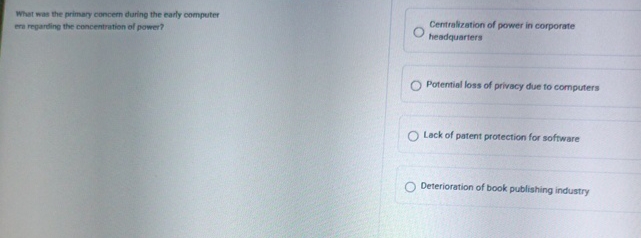 What was the primary concern during the early computer ere regarding