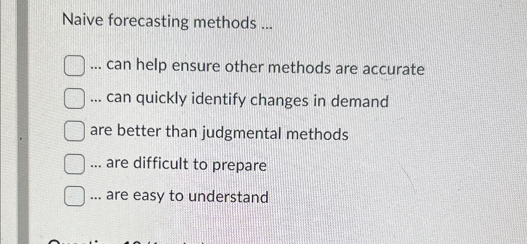  Naive forecasting methods ... ... can help ensure other methods are