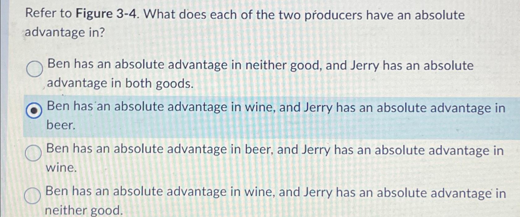 Refer to Figure 3-4. What does each of the two producers
